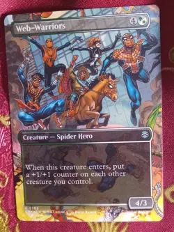 Showcase Web-Warriors Marvels Spider-Man Magic The Gathering MTG Card Hero - Image 1