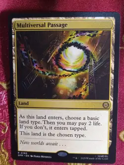 Multiversal Passage Marvels Spider-Man Magic The Gathering MTG Rare Land Card - Image 1