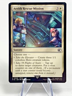 AERITH RESCUE MISSION Magic the Gathering Card Secret Lair: Final Fantasy FF7 - Image 1