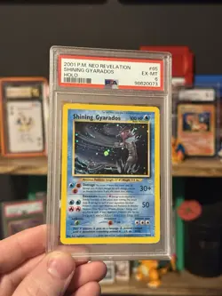 Neo Revelation Shining Gyarados Holo Card 65/64 PSA 6 - Image 1