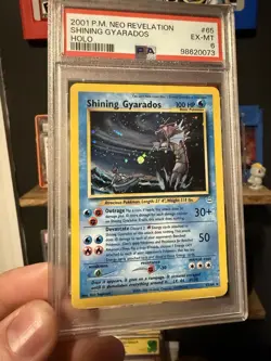 Neo Revelation Shining Gyarados Holo Card 65/64 PSA 6 - Image 3