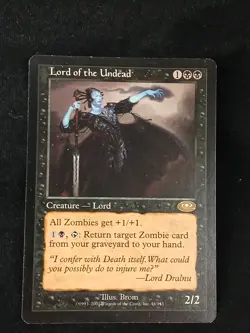 Lord of the Undead Planeshift MTG Magic the Gathering LP Zombie Tribal 2001 - Image 1