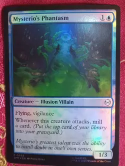 FOIL Mysterio's Phantasm Marvels Spider-Man Magic The Gathering MTG blue villain - Image 1