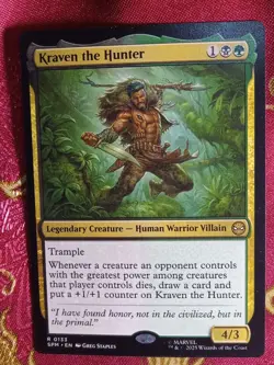 Kraven the Hunter Marvels Spider-Man Magic The Gathering MTG Rare Human Warrior - Image 1