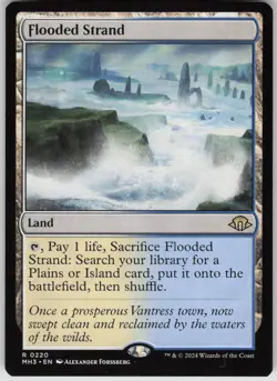 MTG Flooded Strand Normal NM Modern Horizons 3 Magic 220 - Image 1