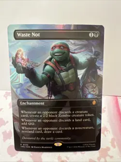 Waste Not (Borderless) Commander: Teenage Mutant Ninja Turtles Foil - Image 1