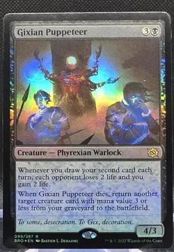 Gixian Puppeteer #99 The Brothers' War Foil Rare LP - Image 1