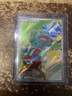 2026 Pokemon First Partner Illustration Coll Bulbasaur MEP Black Star Promo NEW - Image 1