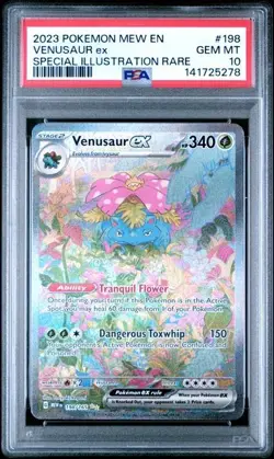Pokemon 151 Venusaur Ex #198/165 Special Illustration Rare PSA 10 - Image 1