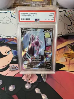 PSA 9 - Pokemon TCG - Mewtwo V (Alt Art) - 072/078 - Pokemon GO - Ultra Rare - Image 1