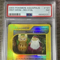 Pokemon Aquapolis Forest Guardian 123/147 Reverse Holo Uncommon PSA 7 2003 - Image 4