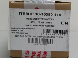 2026 Pokemon Mega Evolution Perfect Order ME03 Sealed Booster Box Case - Image 1