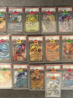 Pokemon Card Collection PSA/CGC/BGS Graded Lot 27 Graded 7 Raw Cards - Image 2