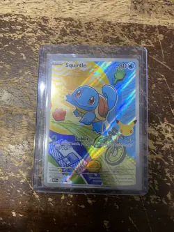 2026 Pokemon First Partner Illustration Coll. Squirtle MEP Black Star Promo RARE - Image 1
