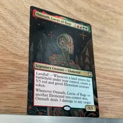 Omnath, Locus of Rage, ALTERED Hand-Painted MTG Card. 1 of 1 Alter painting - Image 4