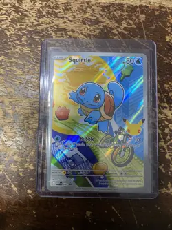 2026 Pokemon First Partner Illustration Coll. Squirtle MEP Black Star Promo NEW - Image 1