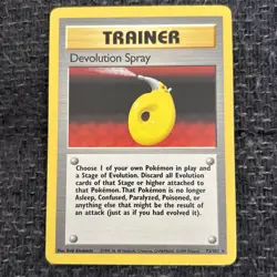 Devolution Spray - 72/102 Base Set - WOTC Unlimited - Pokemon TCG - 1999 NM/LP - Image 1