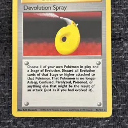 Devolution Spray - 72/102 Base Set - WOTC Unlimited - Pokemon TCG - 1999 NM/LP - Image 3