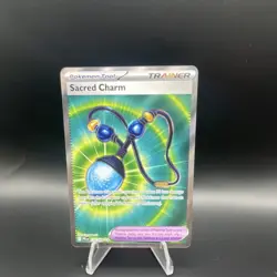 Pokemon TCG Sacred Charm Trainer Ultra Rare Foil Me02 Phantasmal Flames 122/094 - Image 1