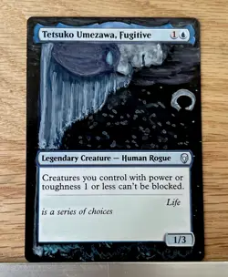 Tetsuko Umezawa, Fugitive, ALTERED Hand-Painted MTG Card. 1 of 1 Alter painting - Image 1