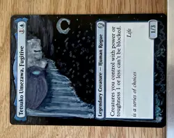 Tetsuko Umezawa, Fugitive, ALTERED Hand-Painted MTG Card. 1 of 1 Alter painting - Image 2