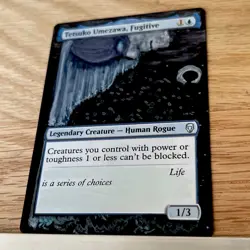 Tetsuko Umezawa, Fugitive, ALTERED Hand-Painted MTG Card. 1 of 1 Alter painting - Image 3