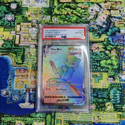 Pokemon Mew VMAX 268/264 Fusion Strike Secret Rare Holo PSA 10 2021 - Image 1