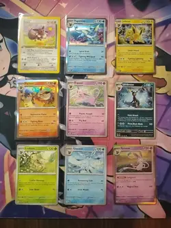 Eeveelution Including First Edition Eeve Near Mint Pokemon Lot - Image 1