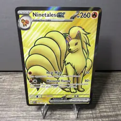 NM - Ninetales ex 186/165 Scarlet & Violet 151 Ultra Rare Holo Pokemon TCG - Image 1