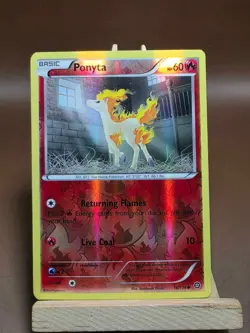 MP Pokemon Ponyta Reverse Holo 16/114 XY - Steam Siege - Image 1