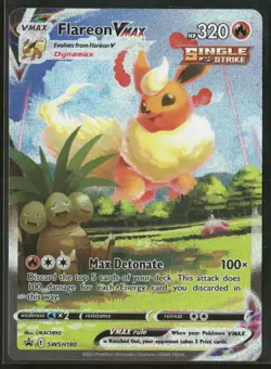 2021 Pokemon Flareon VMAX Promo Sword & Shield Promo SWSH180 - Image 1
