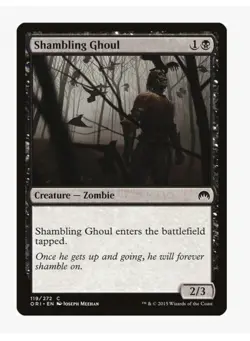 Shambling Ghoul #119 Magic Origins (ORI) Magic Card in Protective Sleeve - Image 1