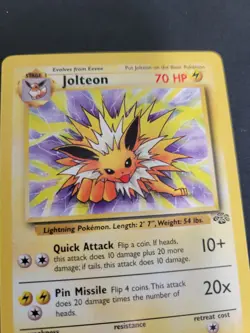Pokemon TCG Jolteon Jungle Card 20/64 Regular Rare Non-Holo - Image 2