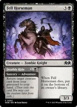 X 1 Fell Horseman NM Wilds of Eldraine 092 MTG Magic The Gathering - Image 1