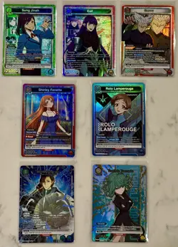 Union Arena SR U STAR RARE ⭐ LOT X7 SUNG JINAH GAROU ESIL ROLO LAMPEROUGE BYUNG - Image 1