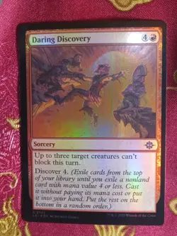 FOIL Daring Discovery The Lost Caverns of Ixalan Magic The Gathering MTG card - Image 1