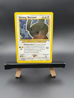 Pokemon TCG Neo Destiny Shining Noctowl Holo Rare Card 110/105 LP - Image 1