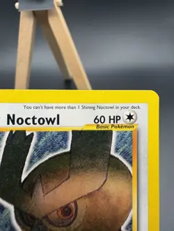 Pokemon TCG Neo Destiny Shining Noctowl Holo Rare Card 110/105 LP - Image 3