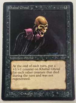 Magic The Gathering MTG KHABAL GHOUL Arabian Nights Card! - Image 1