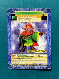 BO-194 Baromon Digimon Card Digi-Battle Series 4 2001 Bandai MP - Image 1
