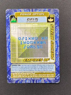 BO-216 Empires of Precious Metals Digimon Card Digi-Battle Series 4 2001 Bandai - Image 1