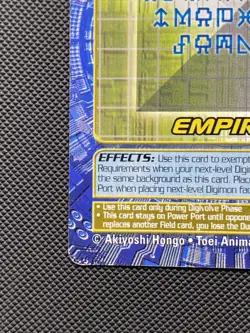 BO-216 Empires of Precious Metals Digimon Card Digi-Battle Series 4 2001 Bandai - Image 5