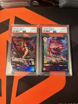 PSA 10 Zoro Flagship #015 & Bonney Flagship #108 Japanese Prize Cards One Piece - Image 1