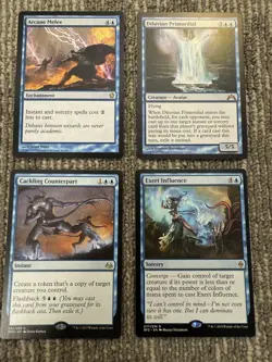 MTG Magic The Gathering Blue Card Lot Arcane Melee Diluvian Primordial Rare - Image 1