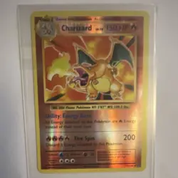 Pokemon Charizard Holo Rare Evolutions 11/108 150HP Energy Burn Card - Image 1