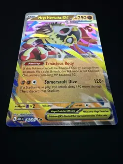 Mega Hawlucha ex 116/217 Ascended Heroes Double Rare Pokemon TCG Card NM - Image 3