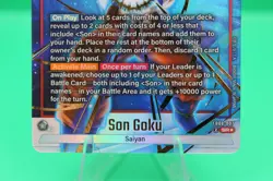Son Goku Super Rare Alt FB08-007: Dragon Ball Super Fusion World Card Game - Image 4