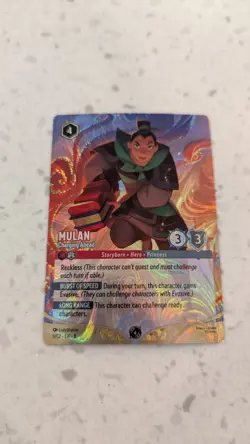Disney Lorcana Challenge Milwaukee Mulan Foil Promo Card 7/C2 EN 8 Foil - Image 1