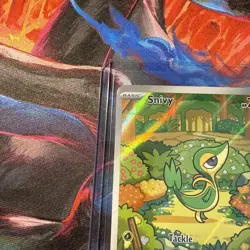 Pokemon TCG Snivy Illustration Holo Card 087/086 SV Black Bolt English NM - Image 2