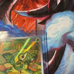 Pokemon TCG Snivy Illustration Holo Card 087/086 SV Black Bolt English NM - Image 3